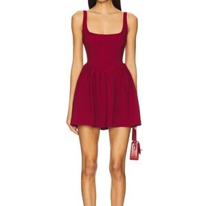 Lorena Basque Waist Mini Dress